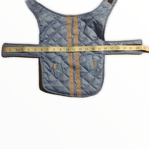 Grreat Choice Blue quilted coat with reflective stripe - Picture 8 of 9